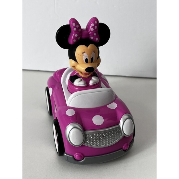 Disney Hap-P-Kid Minnie Mouse "Push -n- Go Racer Car - Picture 1 of 6
